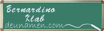 Bernardino Klab Visitenkarte